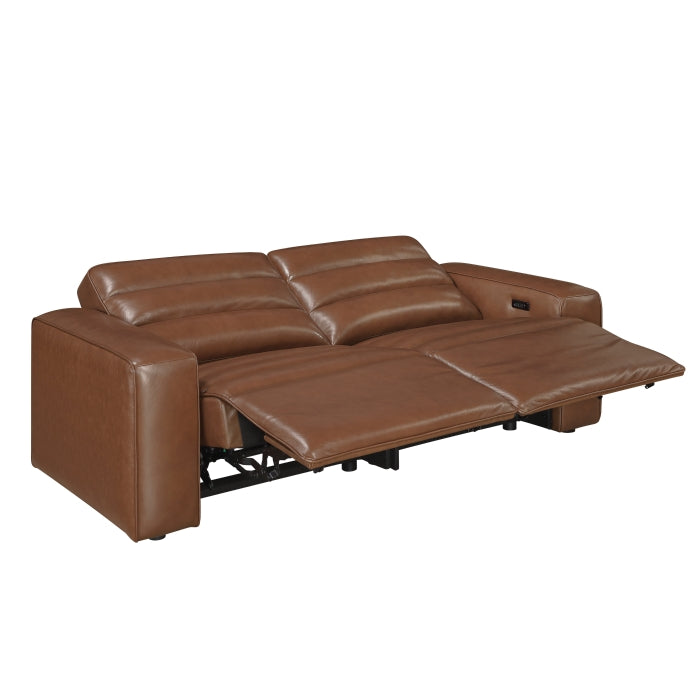 9170BRW-2PW* (2)Power Double Reclining Love Seat - 9170BRW-2PW*
