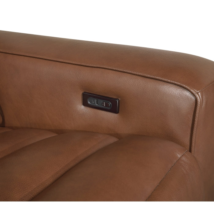 9170BRW-3PW* (3)Power Double Reclining Sofa - 9170BRW-3PW*