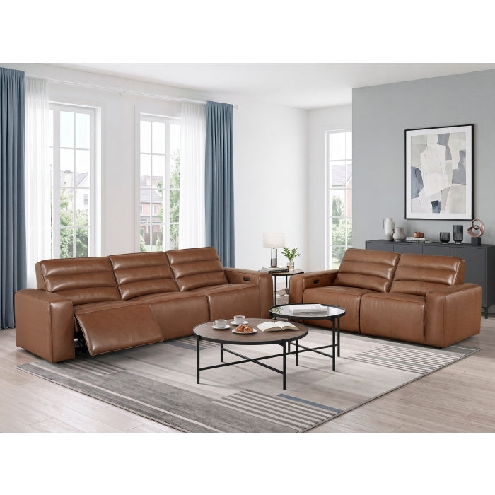 9170BRW-3PW* (3)Power Double Reclining Sofa - 9170BRW-3PW*