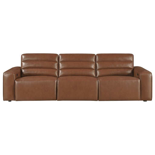 9170BRW-3PW* (3)Power Double Reclining Sofa - 9170BRW-3PW*