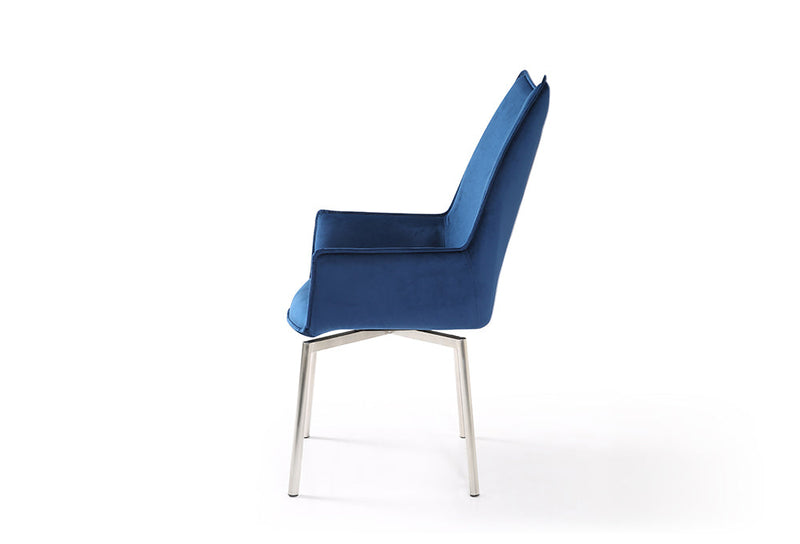 9188 Table with 1218 swivel blue chairs SET - p12718