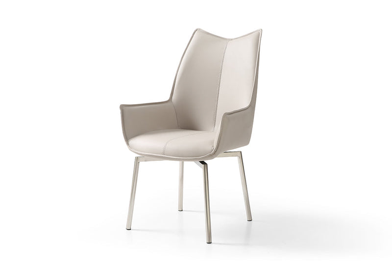 9188 Table with 1218 swivel grey taupe chairs SET - p12723
