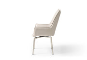 9188 Table with 1218 swivel grey taupe chairs SET - p12723