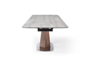 9188 Table with 1218 swivel grey taupe chairs SET - p12723