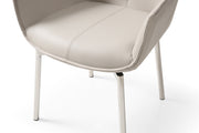 9188 Table with 1218 swivel grey taupe chairs SET - p12723