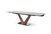 9188 Table with 1218 swivel grey taupe chairs SET - p12723