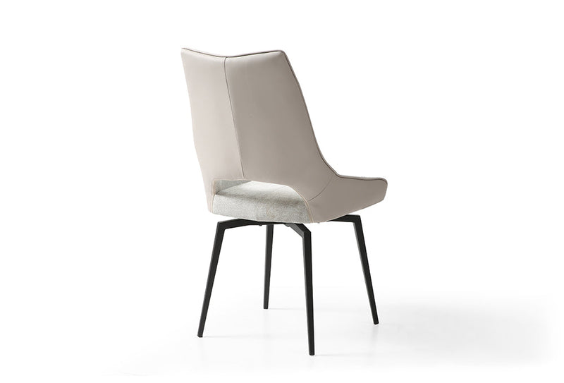 9189 Table with 1239 swivel beige chairs SET - p12712