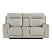 9199TPE-2PWH Power Double Reclining Love Seat with Power Headrest and Center Console - 9199TPE-2PWH