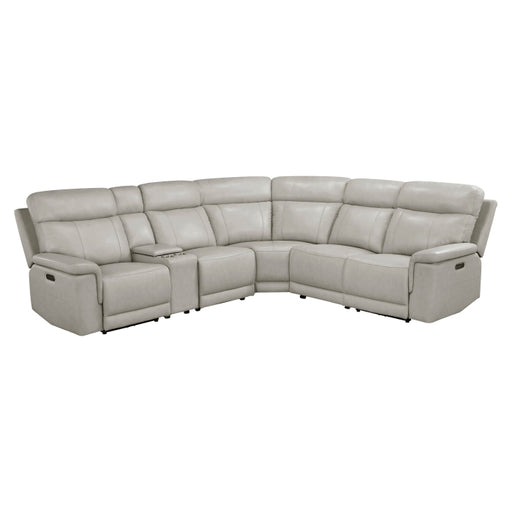 9199TPE*6LRRRPWH (6)6-Piece Modular Power Reclining Sectional with Power Headrests and Charging Ports - 9199TPE*6LRRRPWH