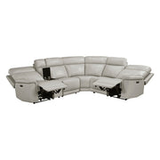9199TPE*6LRRRPWH (6)6-Piece Modular Power Reclining Sectional with Power Headrests and Charging Ports - 9199TPE*6LRRRPWH