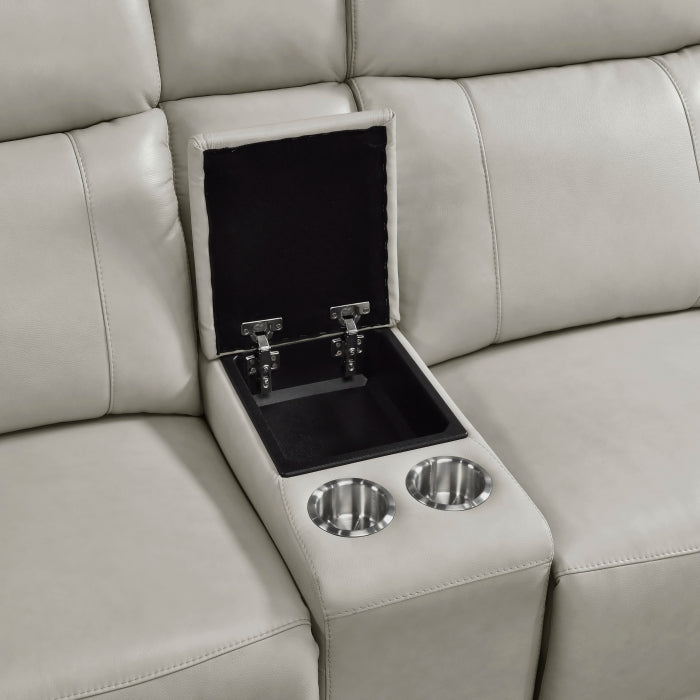 9199TPE*6LRRRPWH (6)6-Piece Modular Power Reclining Sectional with Power Headrests and Charging Ports - 9199TPE*6LRRRPWH
