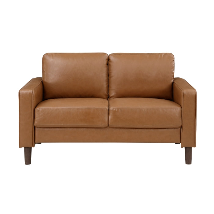 9203BRW*2 2pc Set: Sofa, Love - 9203BRW*2