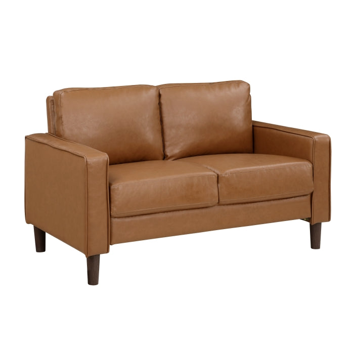 9203BRW*2 2pc Set: Sofa, Love - 9203BRW*2