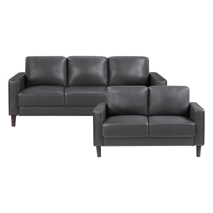 9203DGY*2 2pc Set: Sofa, Love - 9203DGY*2