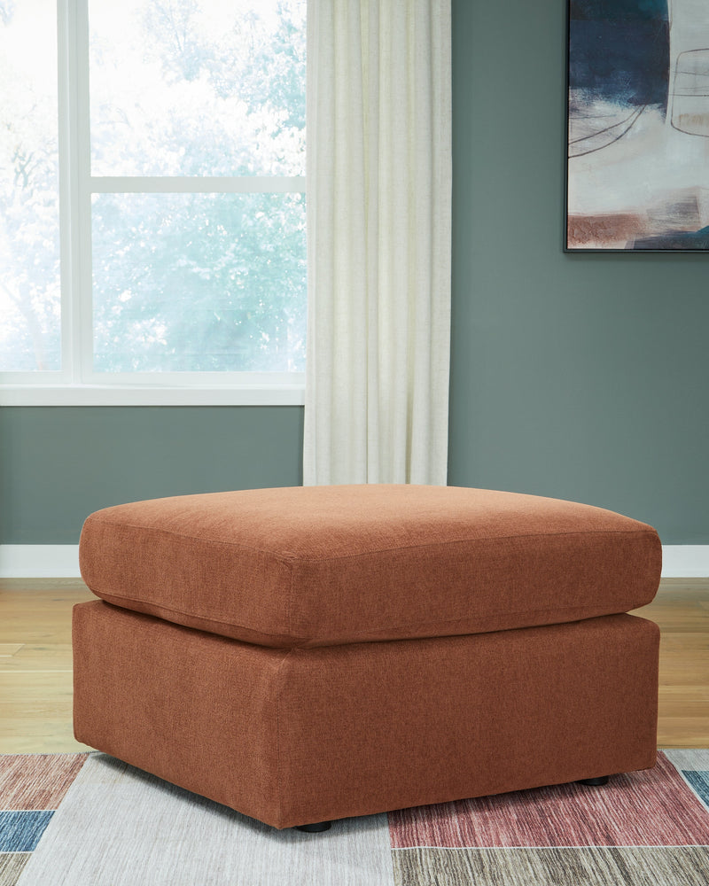 Modmax 6-Piece RAF Chaise Sectional with Ottoman and Storage Console in Spice from Ashley - Luna Furniture
