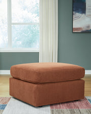 Modmax 6-Piece RAF Chaise Sectional with Ottoman and Storage Console in Spice from Ashley - Luna Furniture