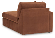 Modmax 6-Piece LAF Chaise Sectional with Ottoman and Storage Console in Spice from Ashley - Luna Furniture