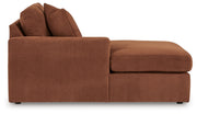 Modmax 6-Piece LAF Chaise Sectional with Ottoman and Storage Console in Spice from Ashley - Luna Furniture
