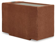 Modmax Spice 6-Piece LAF Sectional with Ottoman and Console with Audio System from Ashley - Luna Furniture