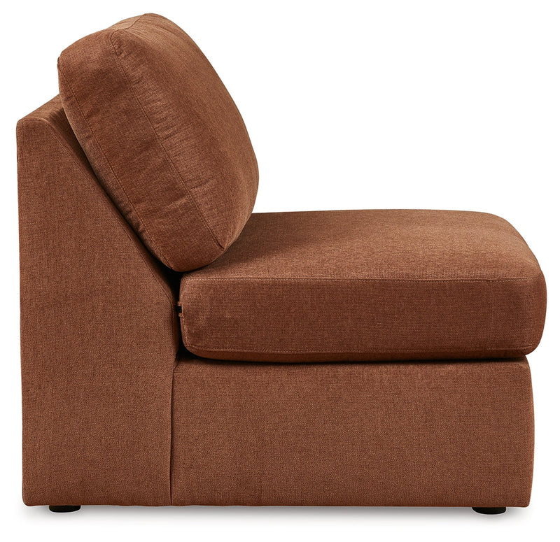 Modmax 5-Piece Sectional with Swivel Glider Recliner in Spice from Ashley - Luna Furniture