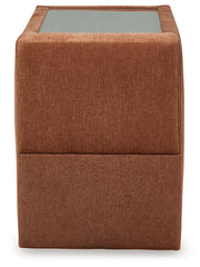 Modmax 6-Piece LAF Chaise Sectional with Ottoman and Storage Console in Spice from Ashley - Luna Furniture