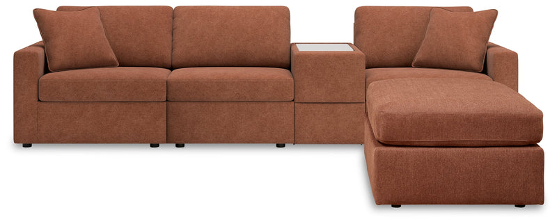 Modmax Spice 4-Piece Sectional with Ottoman from Ashley - Luna Furniture