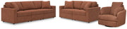 Modmax Sofa, Loveseat and Recliner in Spice from Ashley - Luna Furniture