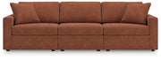 Modmax Sofa, Loveseat and Recliner in Spice from Ashley - Luna Furniture