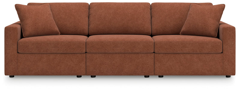 Modmax Sofa, Loveseat and Recliner in Spice from Ashley - Luna Furniture