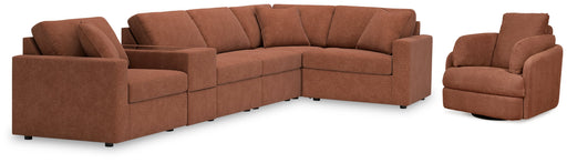 Modmax 6-Piece Sectional with Recliner in Spice from Ashley - Luna Furniture