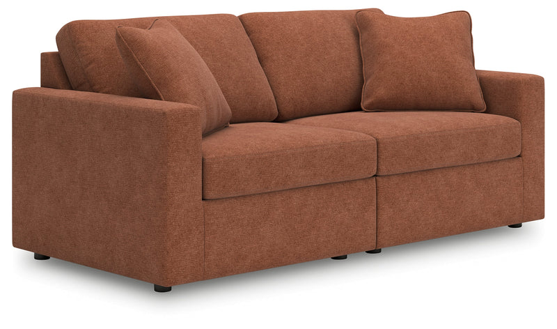 Modmax Sofa, Loveseat and Recliner in Spice from Ashley - Luna Furniture