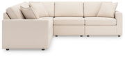 Modmax 5-Piece Sectional with Ottoman in Oyster from Ashley - Luna Furniture