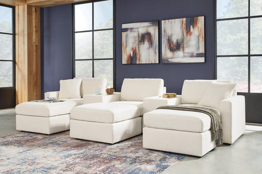 Modmax 5-Piece Sectional with Ottoman and 2 Consoles with Storage in Oyster from Ashley - Luna Furniture