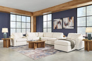 Modmax 6-Piece Sectional with Ottoman and Console with Storage in Oyster from Ashley - Luna Furniture