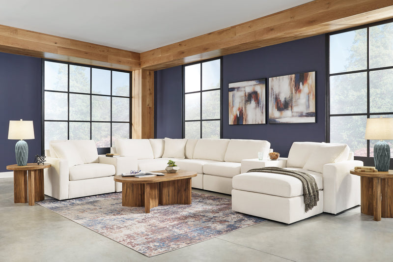 Modmax 6-Piece LAF Sectional with Ottoman in Oyster from Ashley - Luna Furniture