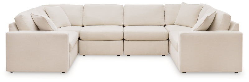 Modmax 6-Piece Symmetrical Sectional with Ottoman in Oyster from Ashley - Luna Furniture