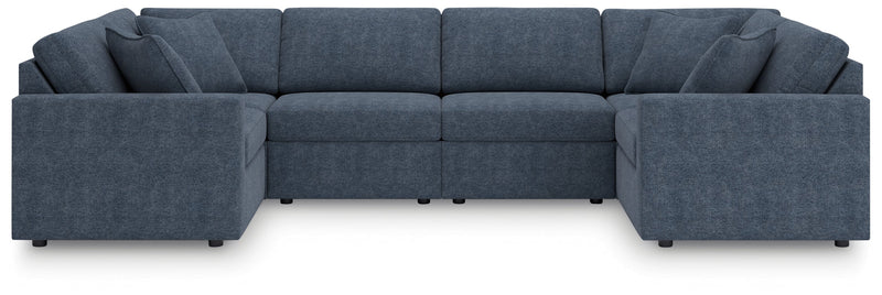 Modmax 6-Piece Symmetrical Sectional with Ottoman in Ink from Ashley - Luna Furniture