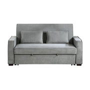 9238GY-3CL Convertible Studio Sofa with Pull-out Bed - 9238GY-3CL