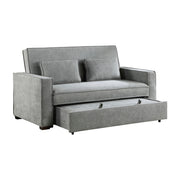 9238GY-3CL Convertible Studio Sofa with Pull-out Bed - 9238GY-3CL