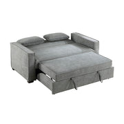 9238GY-3CL Convertible Studio Sofa with Pull-out Bed - 9238GY-3CL