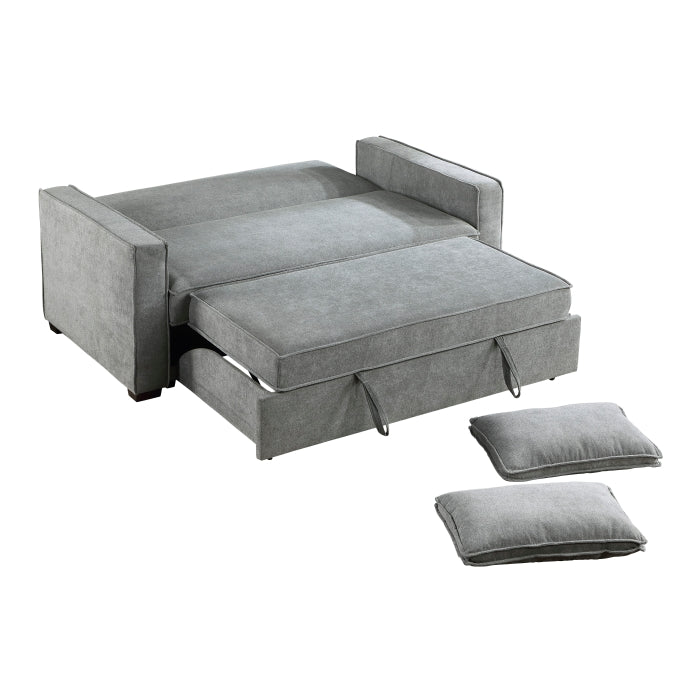 9238GY-3CL Convertible Studio Sofa with Pull-out Bed - 9238GY-3CL