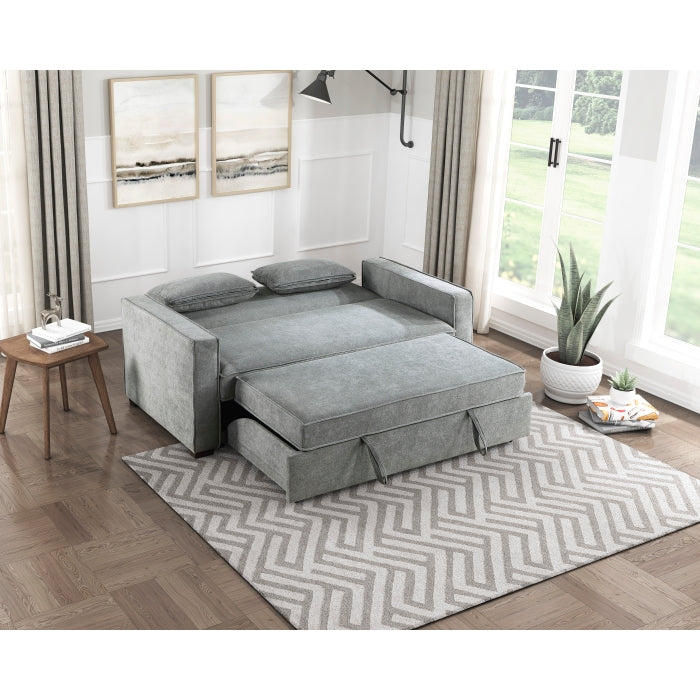9238GY-3CL Convertible Studio Sofa with Pull-out Bed - 9238GY-3CL