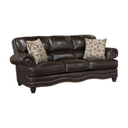 9268BRW*2 2pc Set: Sofa, Love - 9268BRW*2