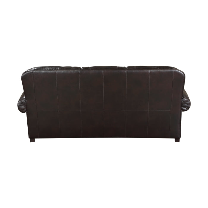 9268BRW*2 2pc Set: Sofa, Love - 9268BRW*2