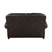 9268BRW*2 2pc Set: Sofa, Love - 9268BRW*2