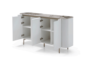 93 Dining Table With 1442 Chairs And 8010 Buffet Set Set - p14134