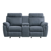 9301BUE*2 2pc Set: Sofa, Love - 9301BUE*2