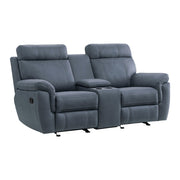 9301BUE*2 2pc Set: Sofa, Love - 9301BUE*2