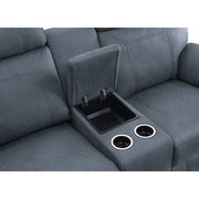 9301BUE*2 2pc Set: Sofa, Love - 9301BUE*2