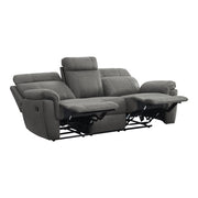 9301GRY*2 2pc Set: Sofa, Love - 9301GRY*2